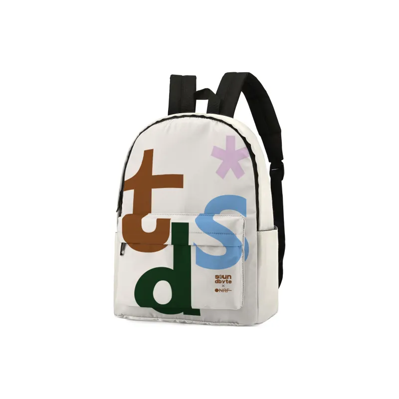 ONRF Polyester Backpack Regular Unisex White-2
