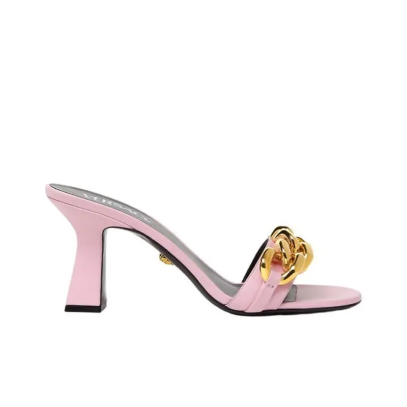 VERSACE Quiet Slide Slippers Women's Pink-1