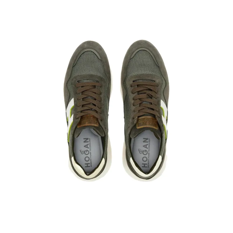 HOGAN Interactive Panelled Leather Sneakers-3