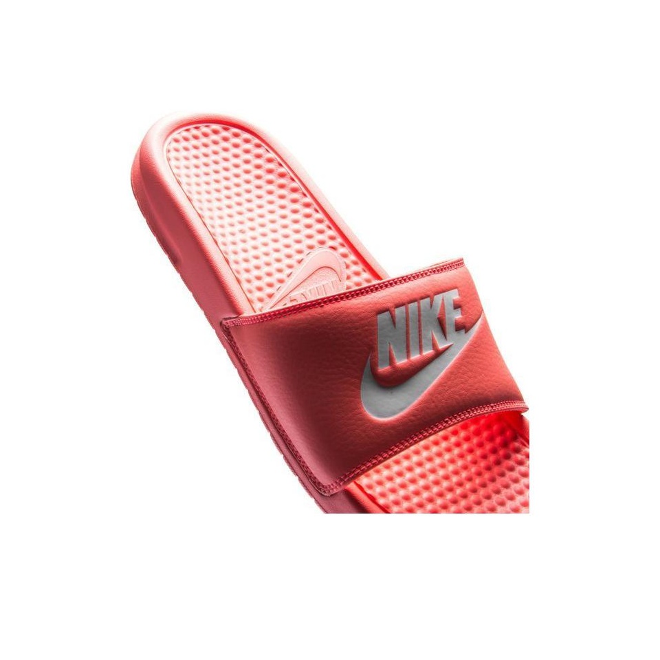 Red nike flip flops on sale