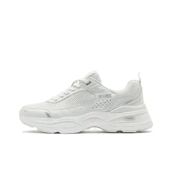 KSWISS Cushioning Abrasion Resistant Lightweight Low Top Casual Shoes Unisex White Silver