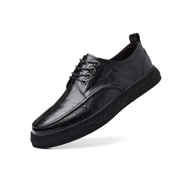 YEDANI Dress Shoes Men Low Top Black-2