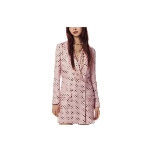 CHANEL Long-Sleeved Dresses Women's Light Pink