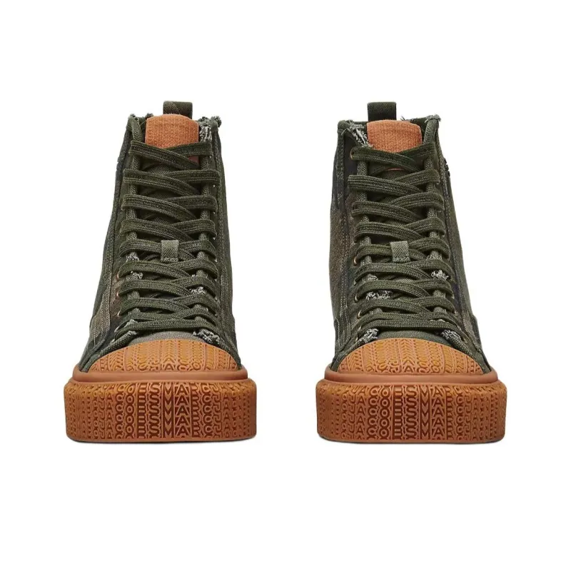 MARC JACOBS High-Top Skateboard Shoes Unisex Green-3