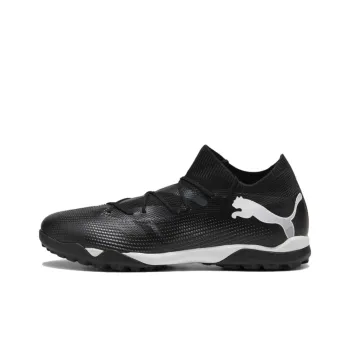 PUMA Future 7 MATCH TT Cushioned Slip Resistant Abrasion Resistant Soccer Shoes Men's Black White