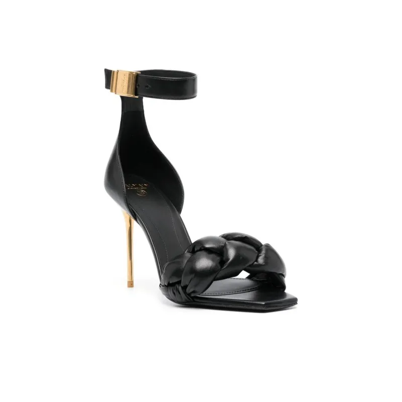 BALMAIN Logo plaque Open toe Sandals-2