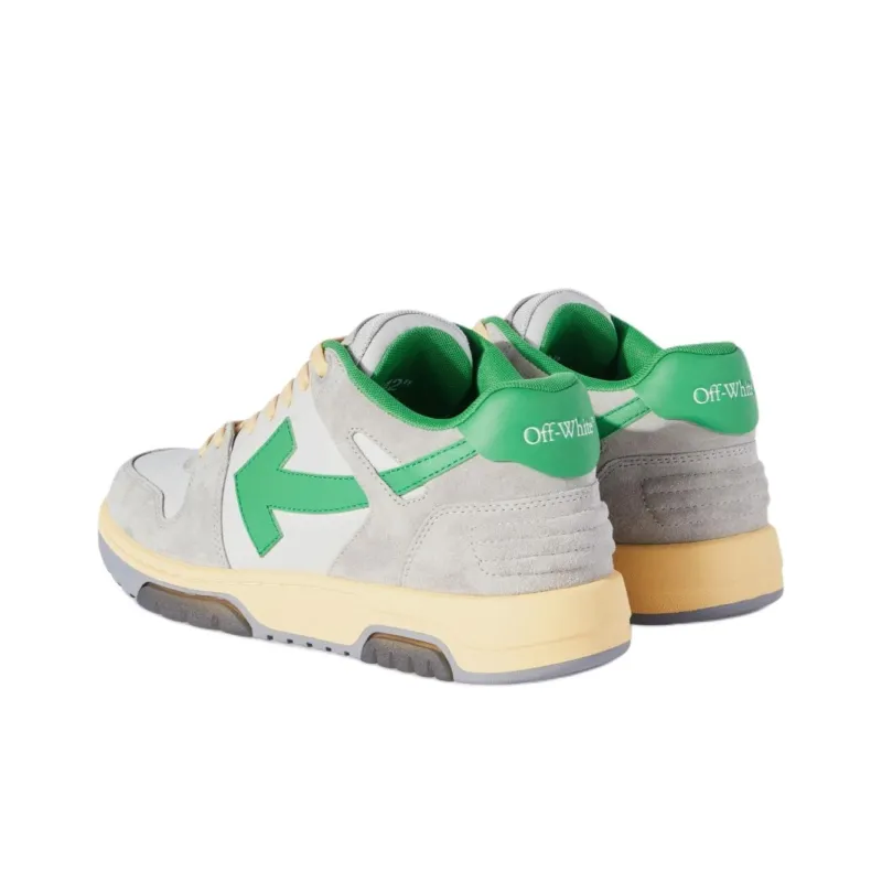 OFF WHITE Out Of Office Ooo Low Tops Light Grey Green-2