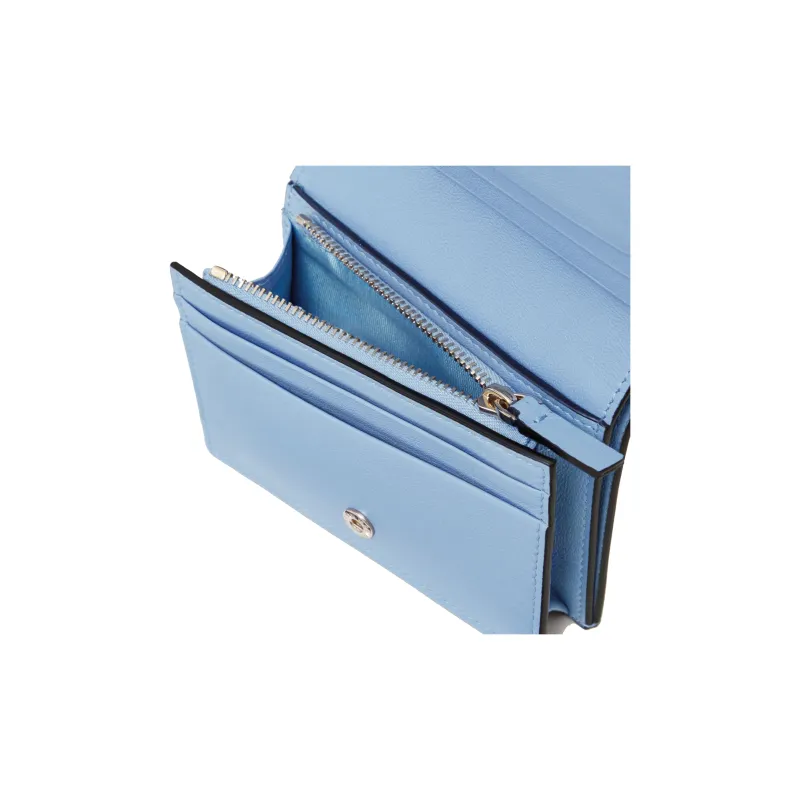 Valentino Rockstud Cow Leather Wallet Small Size Women's Sky Blue-4
