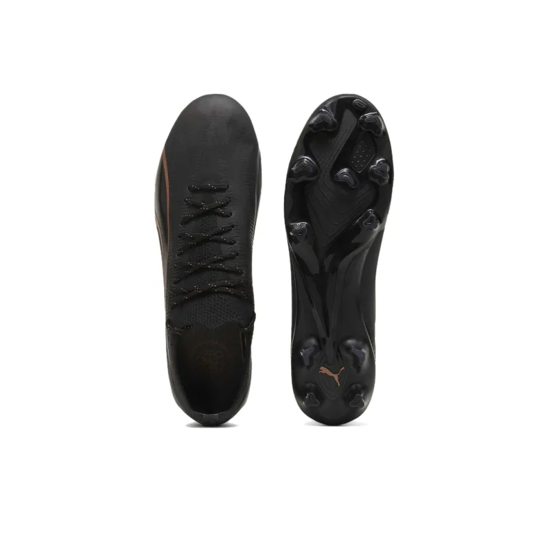 PUMA Ultra Ultimate AG Short Rubber Studs FG Long Rubber Studs Anti Slip Wear Resistant Soccer Shoes Unisex Black-3