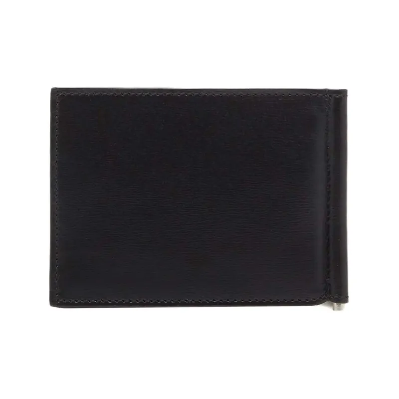 FERRAGAMO Palm Calfskin Wallet Men's Black-2