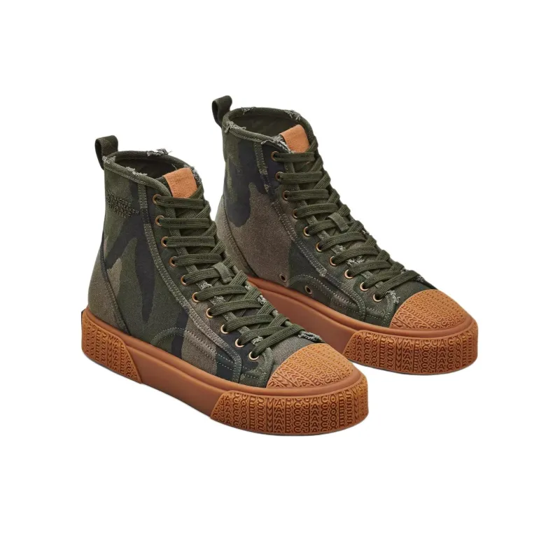 MARC JACOBS High-Top Skateboard Shoes Unisex Green-1