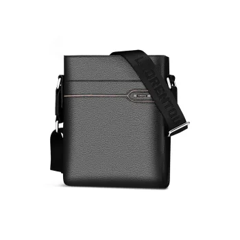 Old Man's Head Top Grain Cow Leather Small Square Bag Shoulder Bag Regular Men's Black/Coffee