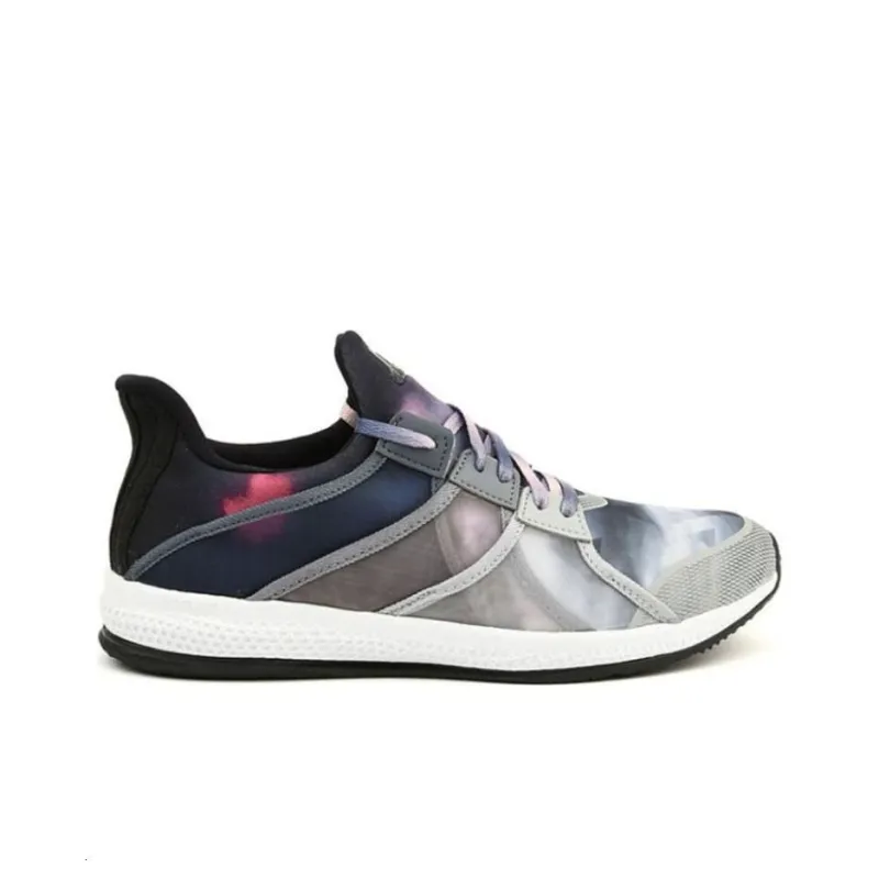 Adidas Gymbreaker Cushioning Wear Resistant Low Top Training Shoes Women's Gray Blue-1