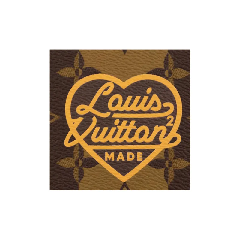 LOUIS VUITTON X Nigo Flap Double Phone Pouch Brown-4