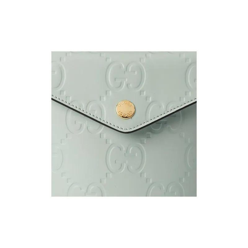 GUCCI Leather Bucket Bag, Handbag, Shoulder Bag, Crossbody Bag Mini Women's Light Green-7