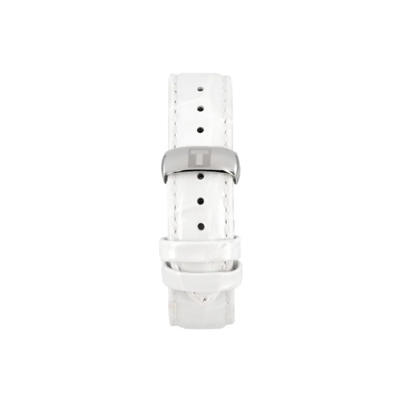 TISSOT Kutu Collection Mechanical Movement Women's Watch 32mm White Dial Stainless Steel Case Leather Strap-4