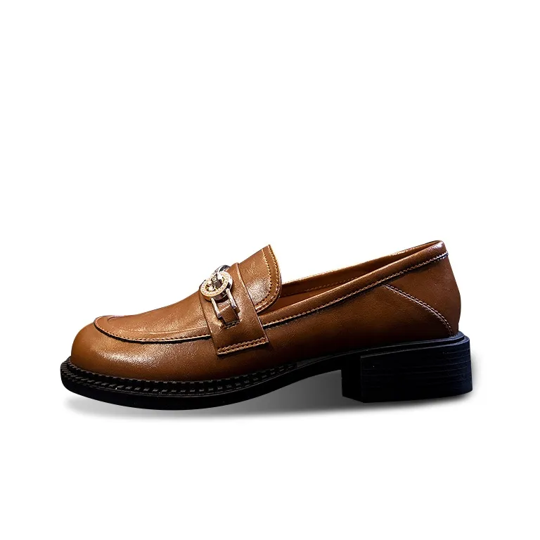 Lady's House Loafers Women's Black Brown-4
