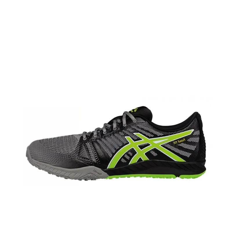 Asics Fuze Tr Anti-Slip And Wear-Resistant Breathable Low-Top Running Shoes Men's Gray Green-0