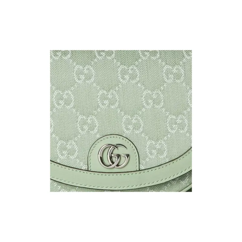 GUCCI Ophidia Denim Crossbody Bag Shoulder Bag Women's Light Green-7