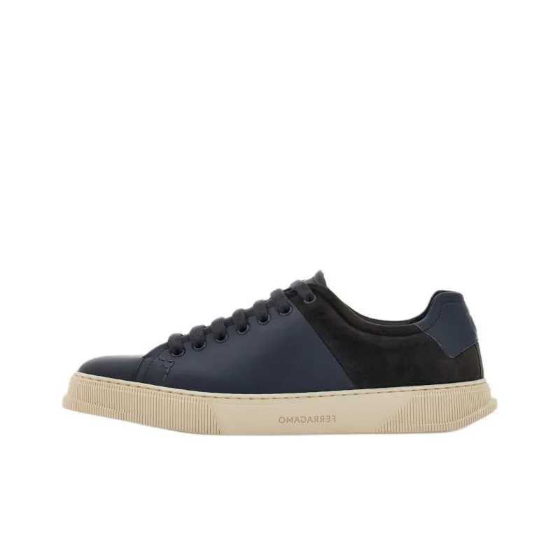 FERRAGAMO Low Top Skateboard Shoes Men's Dark Gray-0