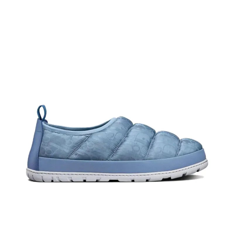 DIOR Snow Slipper Blue Oblique Technical Fabric-1