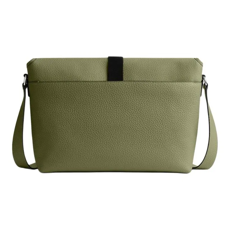 COACH Beck Litchi Grain Leather Messenger Bag, Shoulder Bag, Crossbody Bag Regular Men's Moss-2