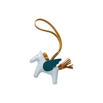 HERMES Rodeo Pegase Pendants Unisex Blue