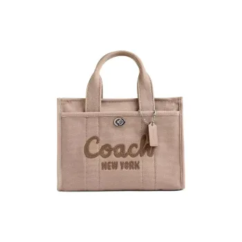 COACH Cargo Canvas Canvas Bag Tote Shopping Bag Shoulder Bag Crossbody Bag Handbag Large Size Women's Natural