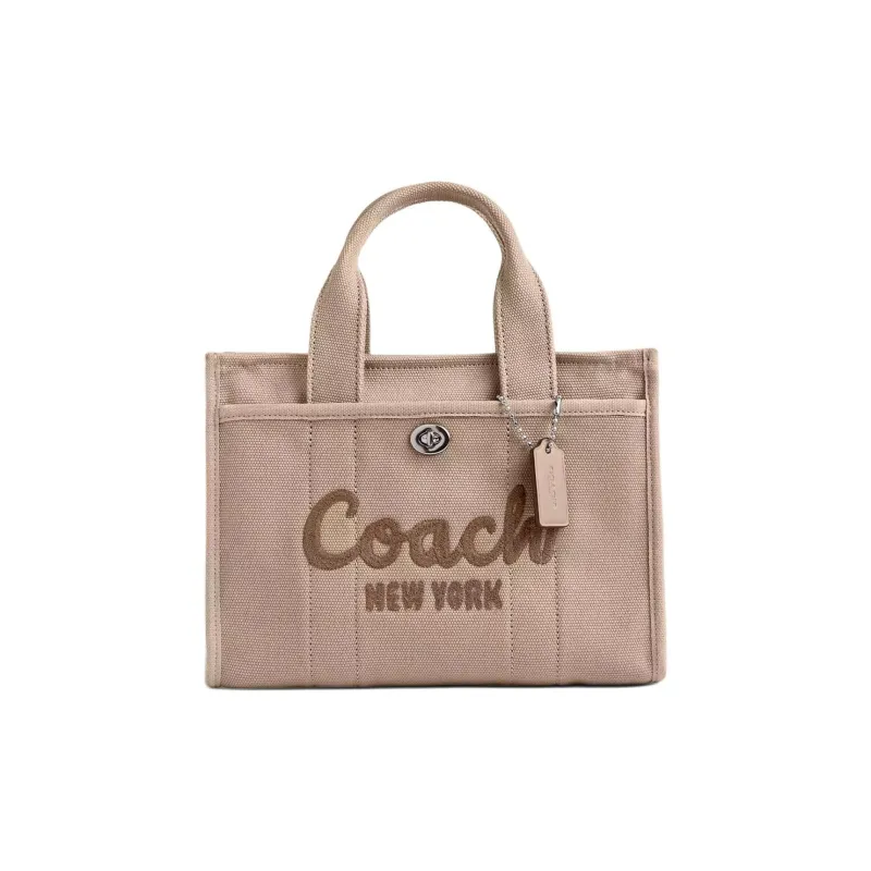 COACH Cargo Canvas Canvas Bag Tote Shopping Bag Shoulder Bag Crossbody Bag Handbag Large Size Women's Natural-0