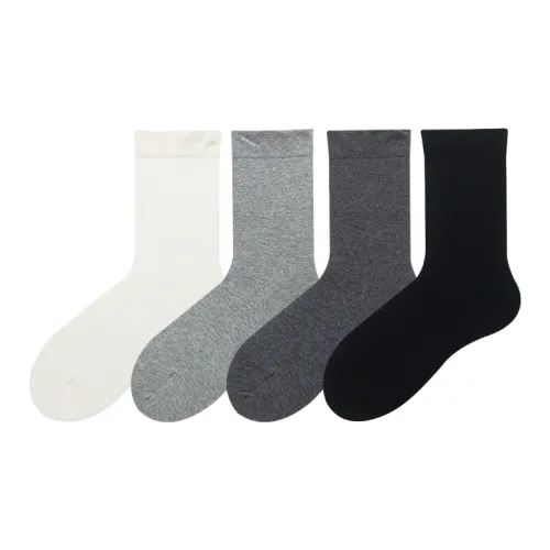 Hello Monday Mid Calf Socks Women's 4 Pack