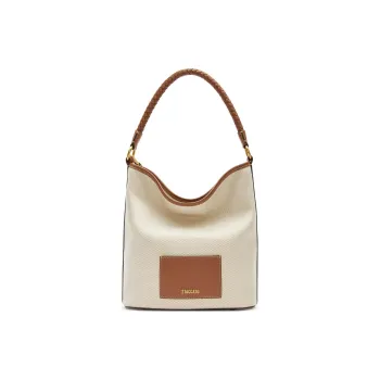 Staccato Cow Leather Bucket Bag, Tote Bag, Crossbody Bag, Shoulder Bag Medium Size Women's Multicolor