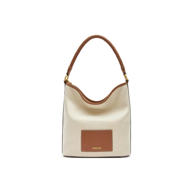 Staccato Cow Leather Bucket Bag, Tote Bag, Crossbody Bag, Shoulder Bag Medium Size Women's Multicolor-0