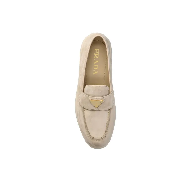 PRADA Casual Single Shoes Women's Brown-4