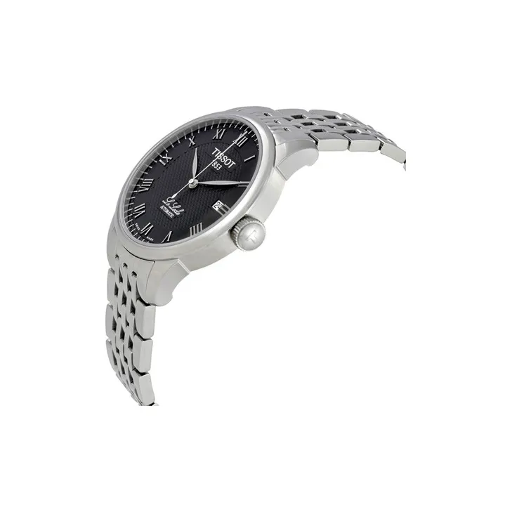 TISSOT Le Locle Collection Automatic Mechanical Movement Men's Watches Watch 39.3mm Black Dial T41.1.483.53-2