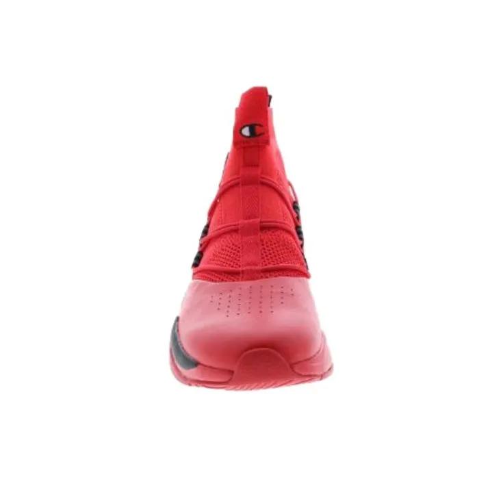 Champion Xg Rally Plus Slip-Resistant High-Top Casual Shoes Men's Red-4