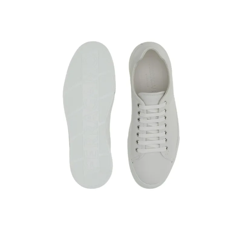 FERRAGAMO Lace-up Leather Sneakers-4