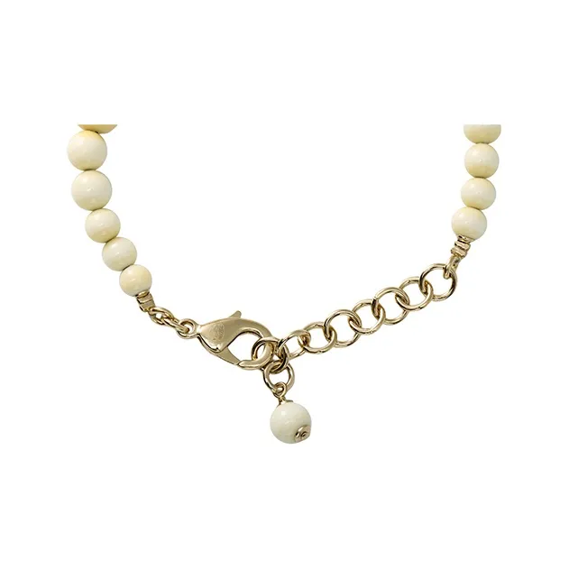 CHANEL Rhinestone Bracelets Women's White-1