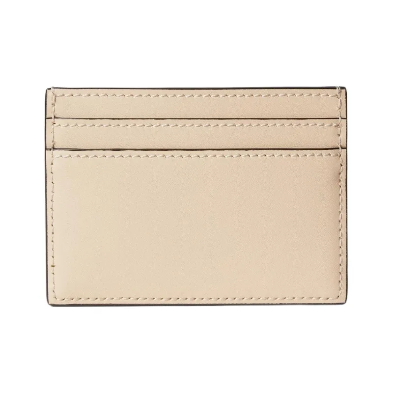 GUCCI Ophidia Denim With Leather Card Holder Women's Light Beige-2