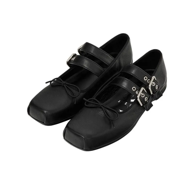 Open Yy Casual Single Shoes Women's Black-2