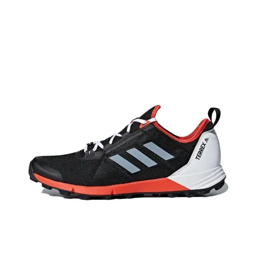 Adidas TERREX AGRAVIC SPEED Hiking / Trekking Shoes Men Low-Top Black/White/Orange