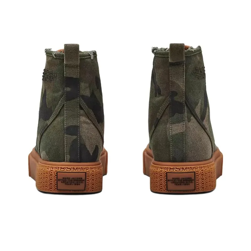 MARC JACOBS High-Top Skateboard Shoes Unisex Green-4
