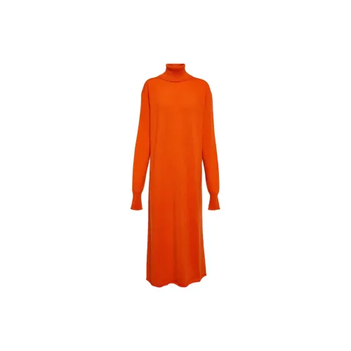 JIL SANDER Long-Sleeved Dresses Women's Bright Red