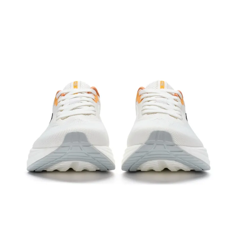 XTEP Lingbu ELM Lightweight Low-Top Running Shoes Men's Sail White Orange-5