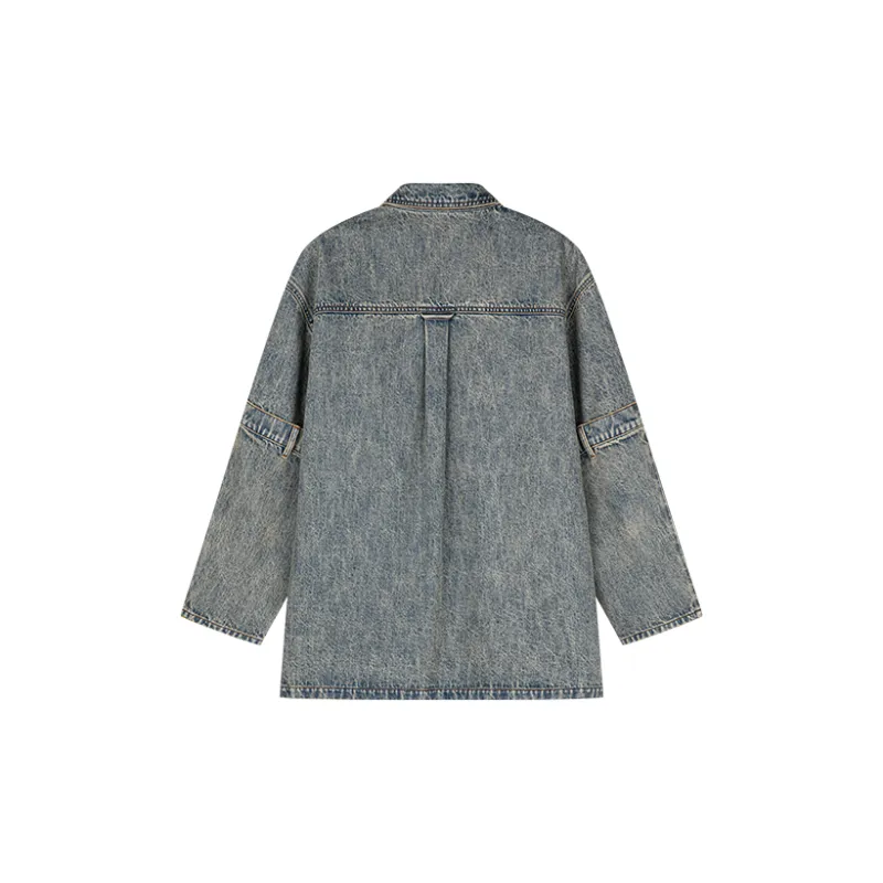 UOOYAA Shirts Women's Denim Blue-1