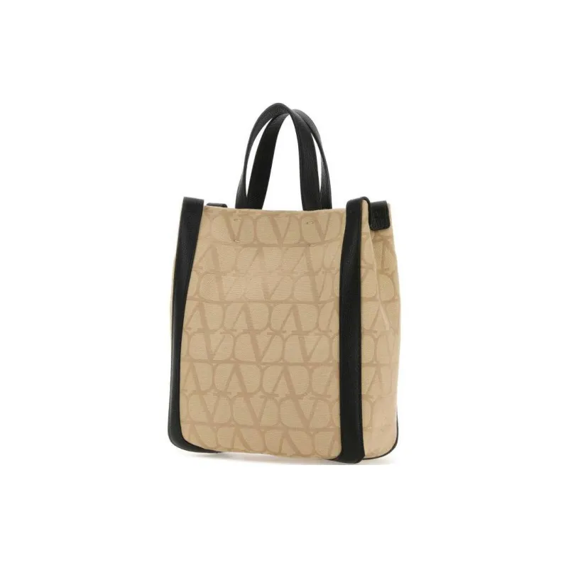 Valentino All Over Logo Patterned Tote Bag-1