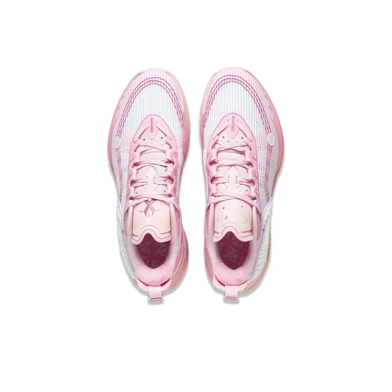 LINING JB2 Basketball Shoes Men Low Top White/Pink-3