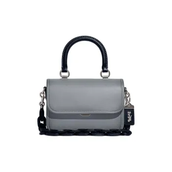 COACH Rogue Glove Tanning Shoulder Bag, Crossbody Bag, Handbag Women's Gray Blue Multicolor
