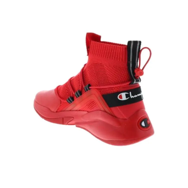 Champion Xg Rally Plus Slip-Resistant High-Top Casual Shoes Men's Red-3