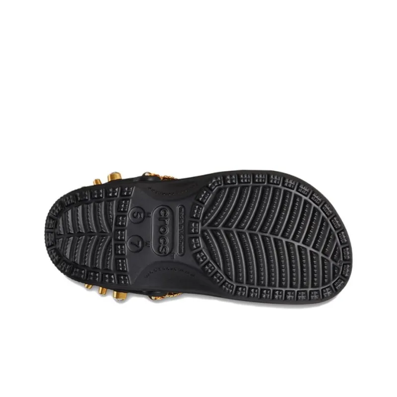 Crocs Classic Tiara Clogs 'Black Gold' Women's-3