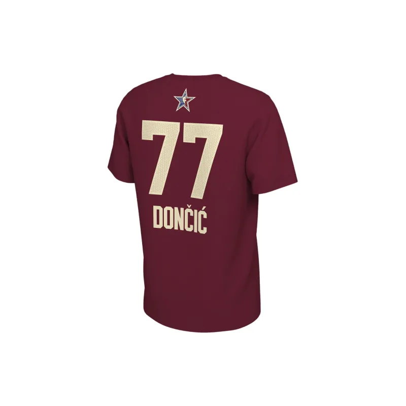 Jordan Luka Dončić 2024 NBA All Star Weekend T Shirt Men's Dark Red-1